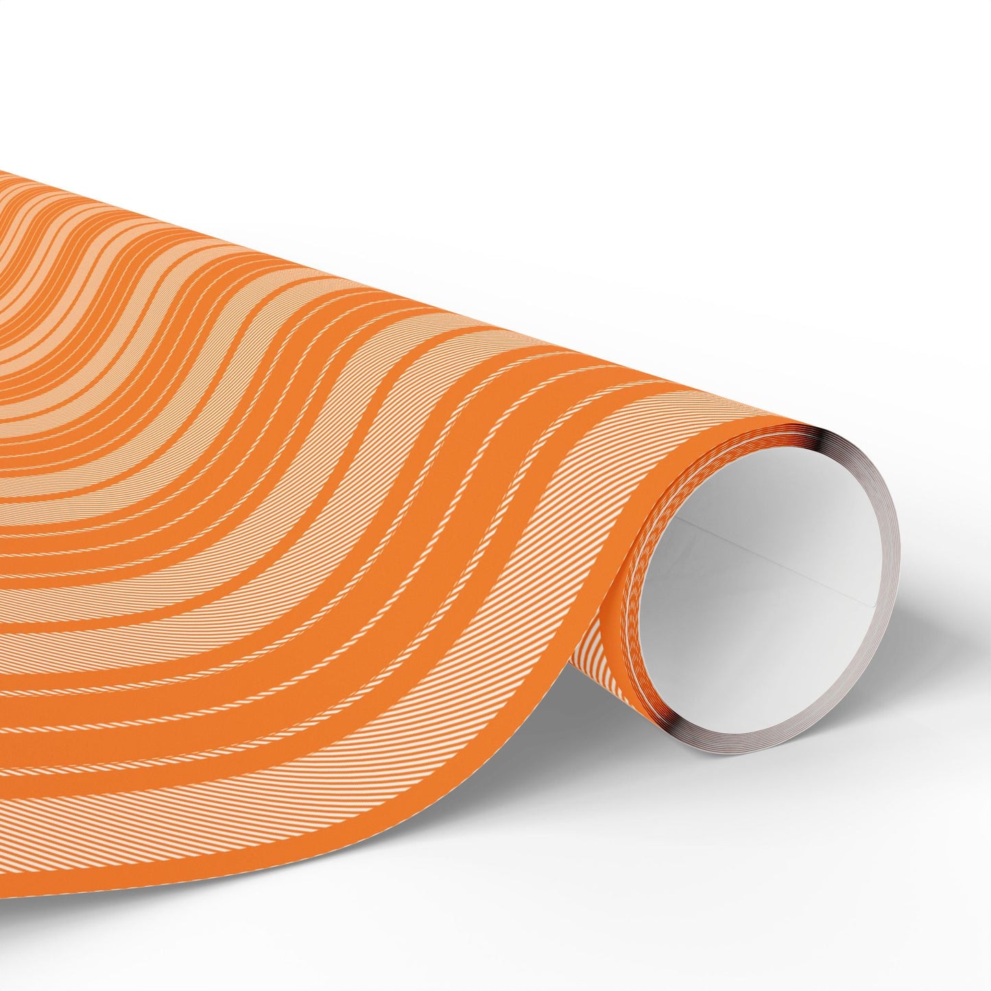 Gift Wrap | Orange & White | Stripe