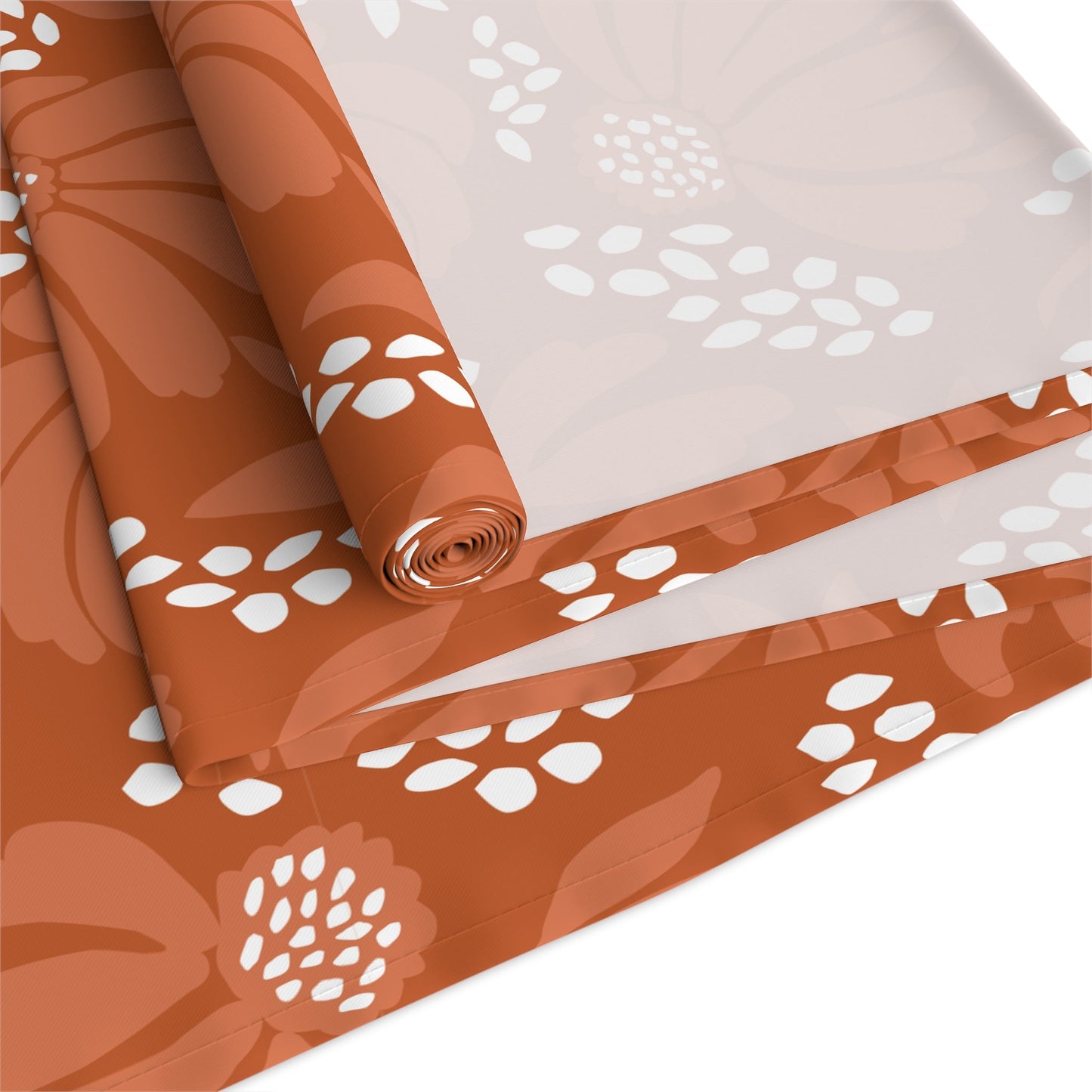Table Runner | Dark Orange & White | Bellis