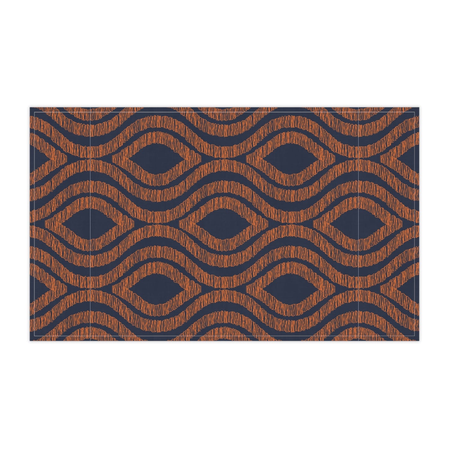 Tea Towels | Orange & Blue | Ogee