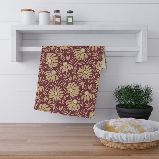 Tea Towels | Maroon & Gold | Bellis