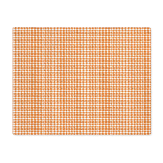 Placemat | Orange & White | Tweed