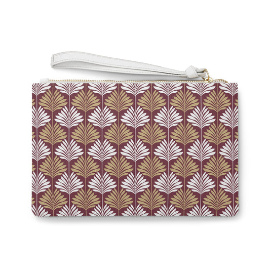 Clutch Bag | Maroon & Gold | Deco
