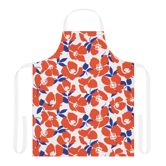 Apron | Bright Blue & Orange | Poppy