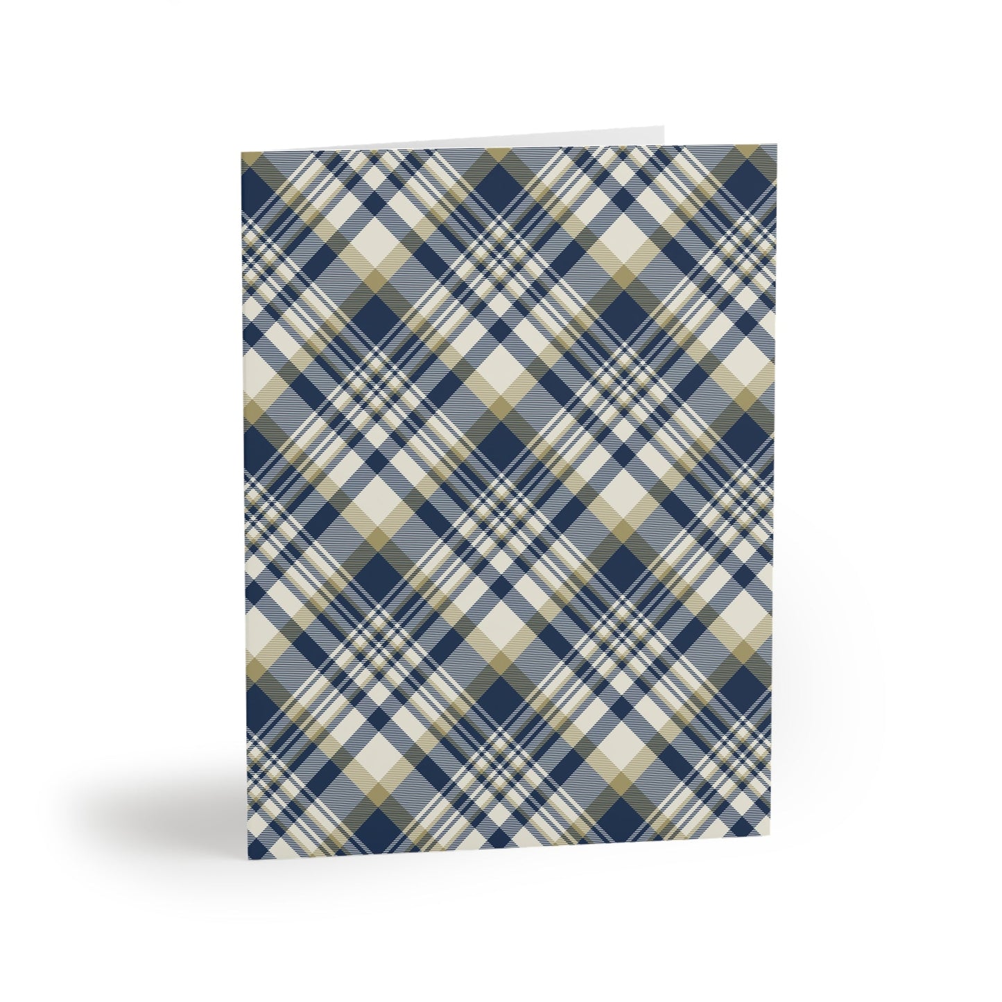 Notecards Set | Blue & Gold | Tartan