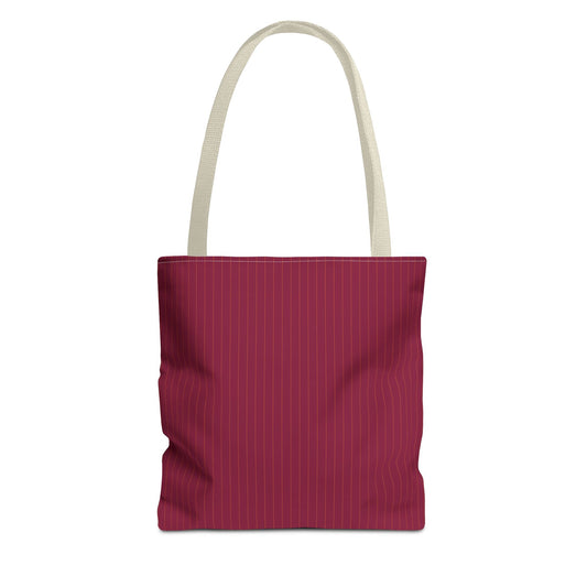 Tote Bags | Maroon & Orange | Pinstripe