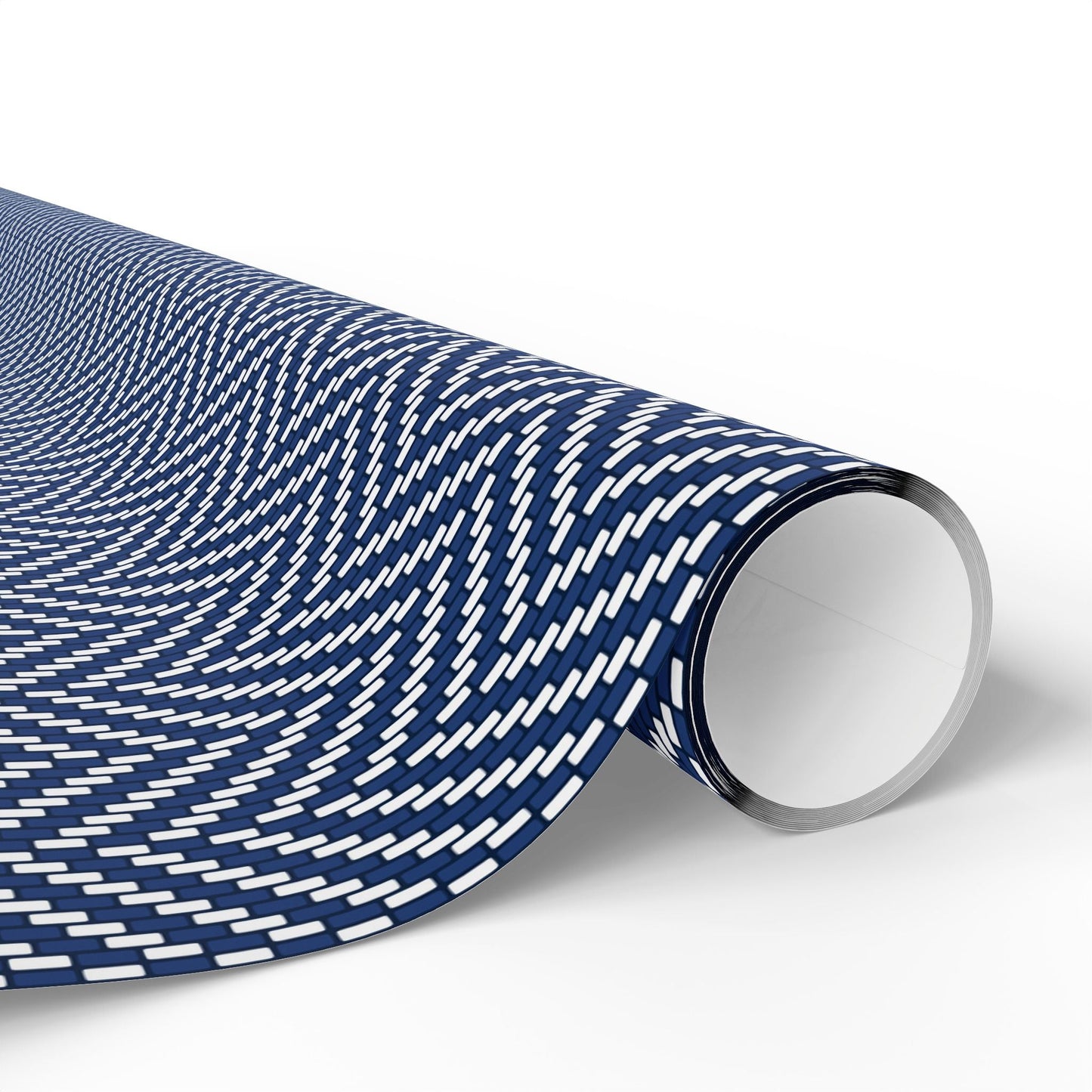 Gift Wrap | Navy & White | Herringbone