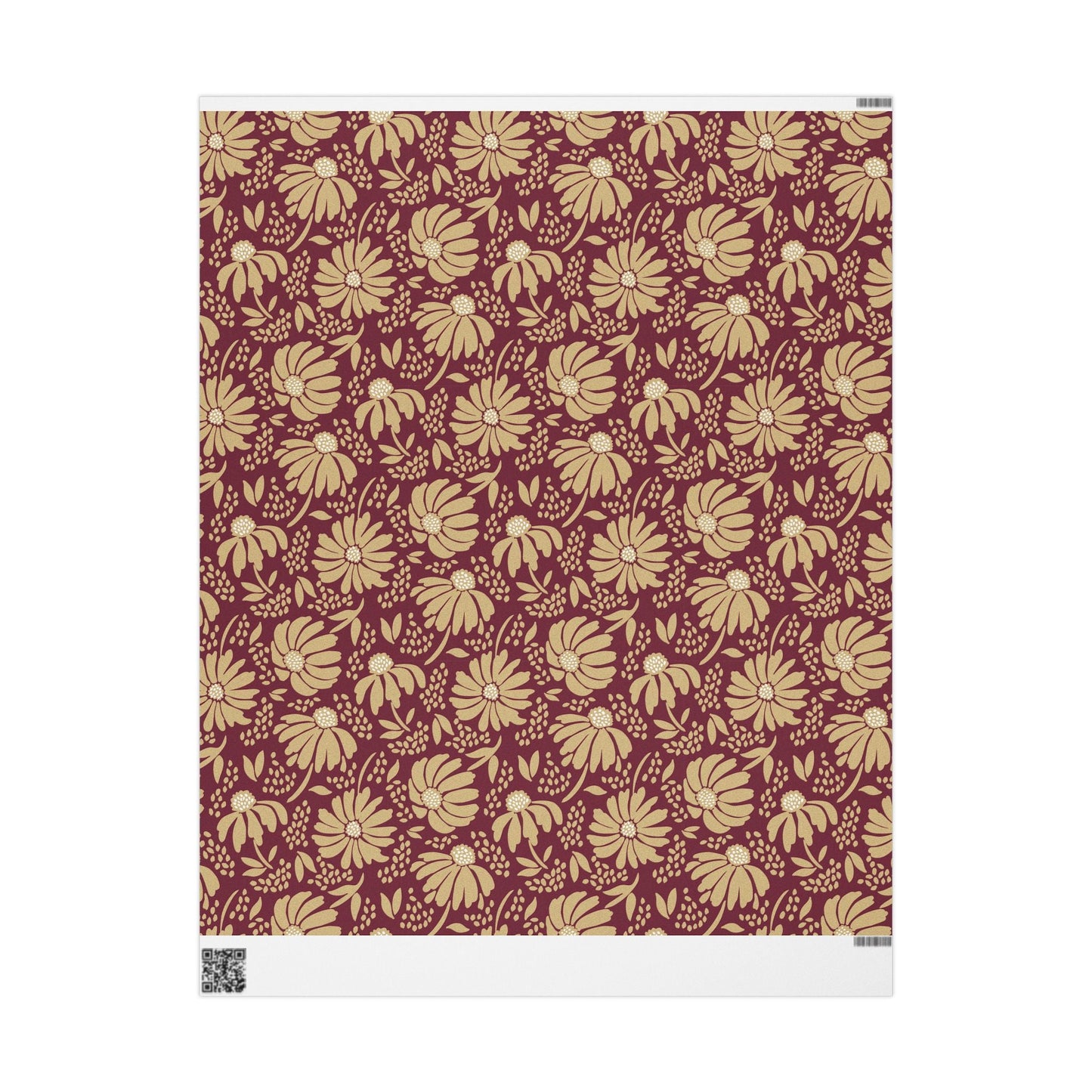 Gift Wrap | Maroon & Gold | Bellis
