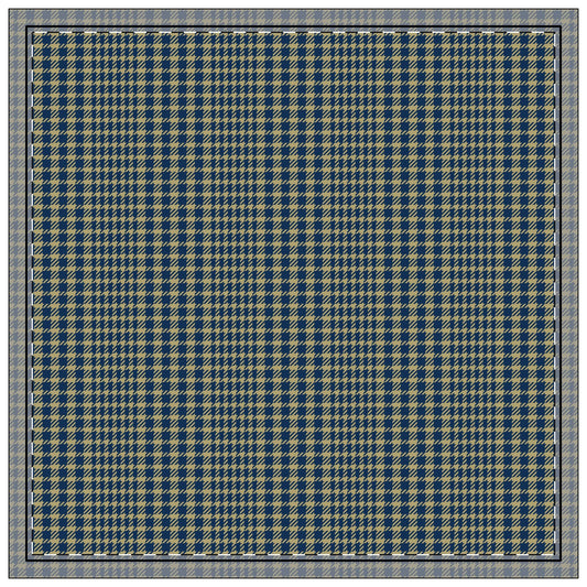 Napkins | Blue & Gold | Tweed