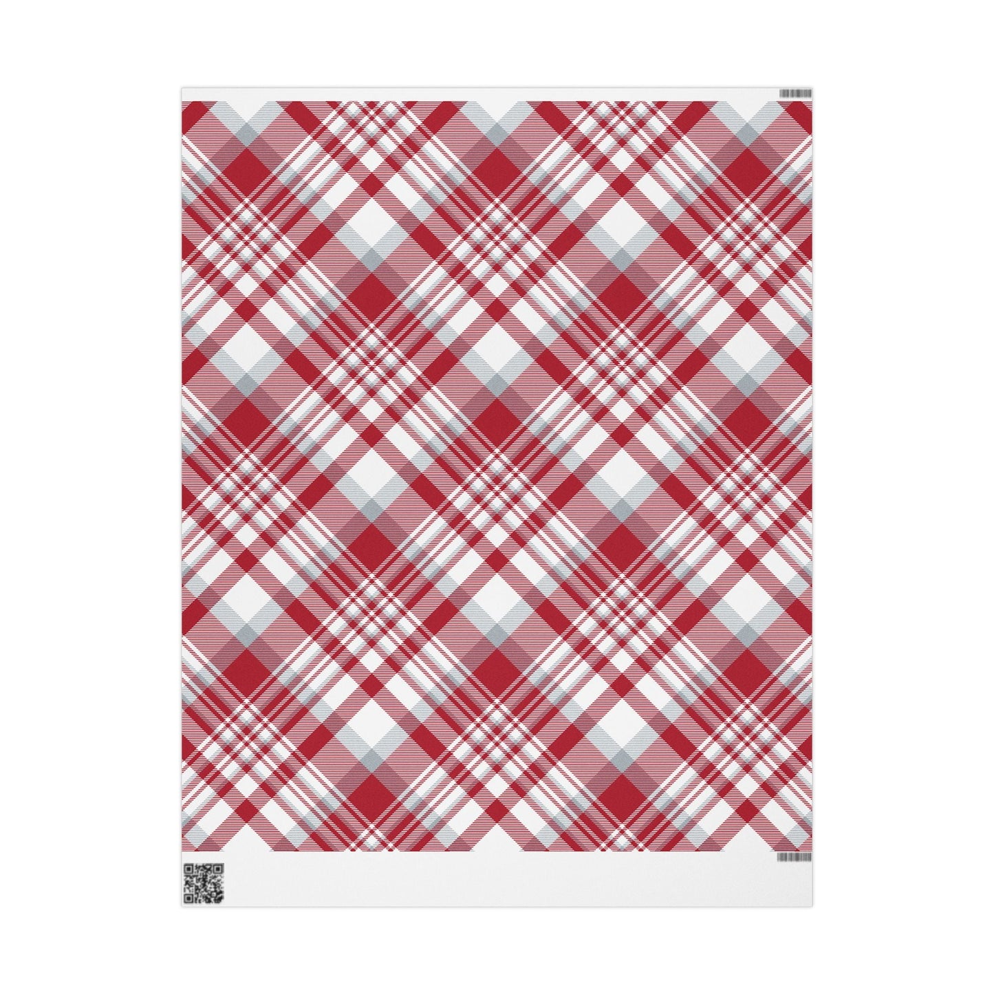 Gift Wrap | Red & Gray | Tartan