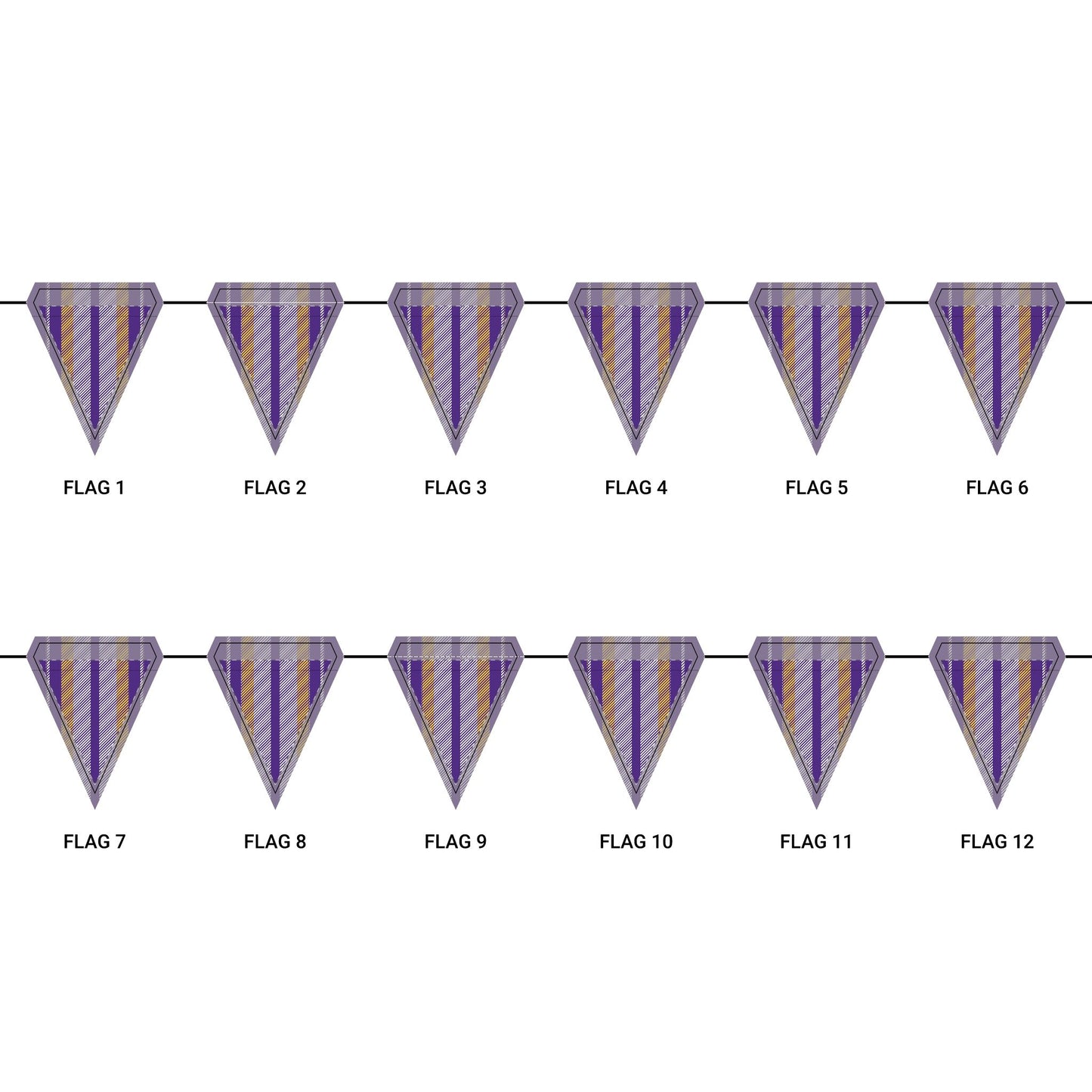 Flag Garland | Baton Rouge, Louisiana | Stripe