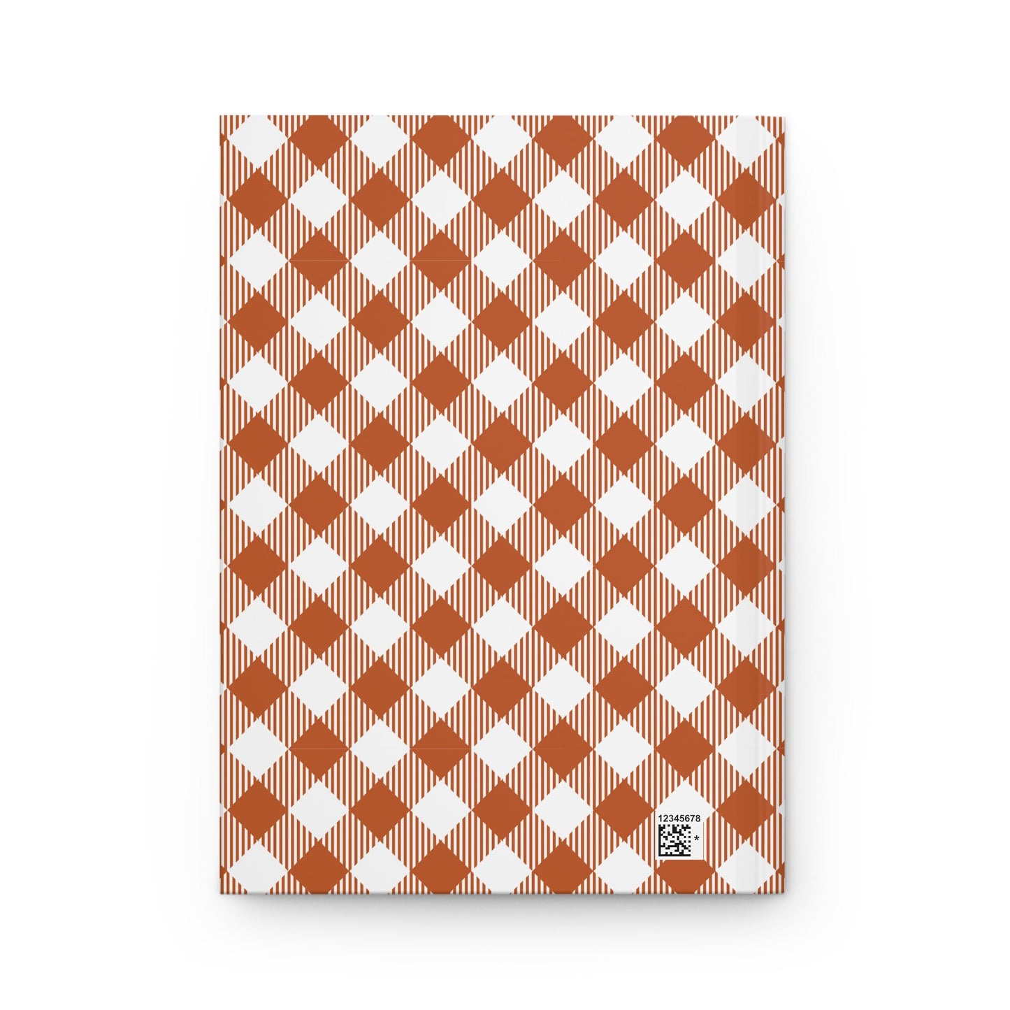 Journal | Dark Orange & White | Gingham