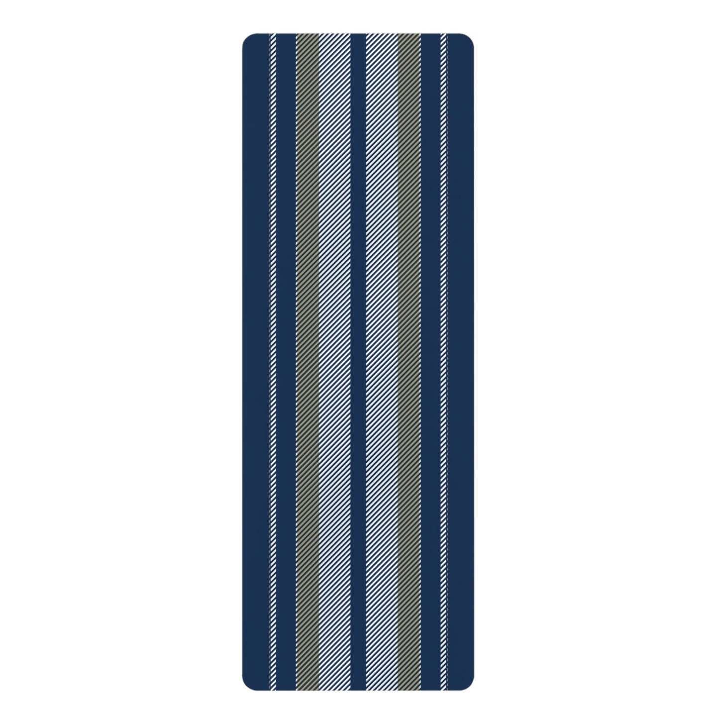 Yoga Mat | Blue & Gold | Stripe