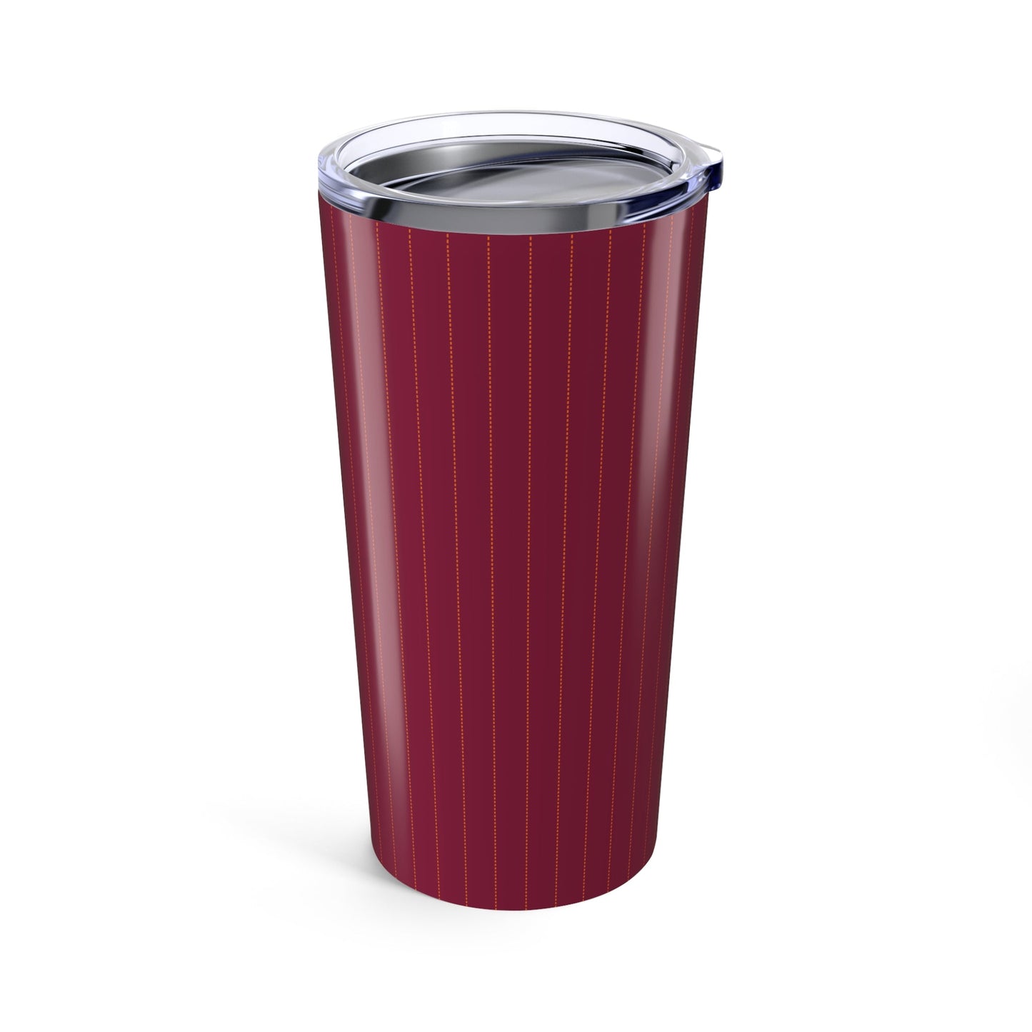 Tumbler | Maroon & Orange | Pinstripe