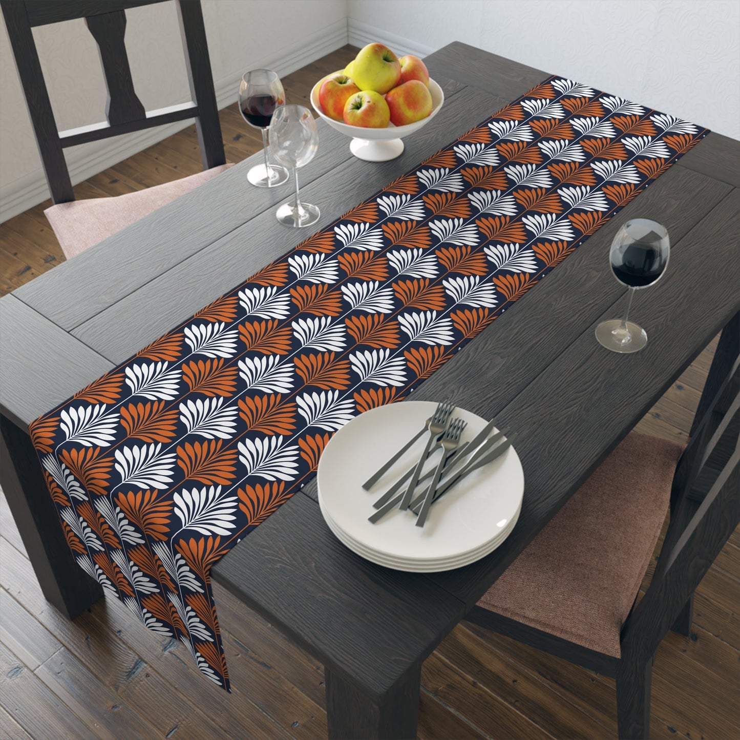 Table Runner | Orange & Blue | Deco
