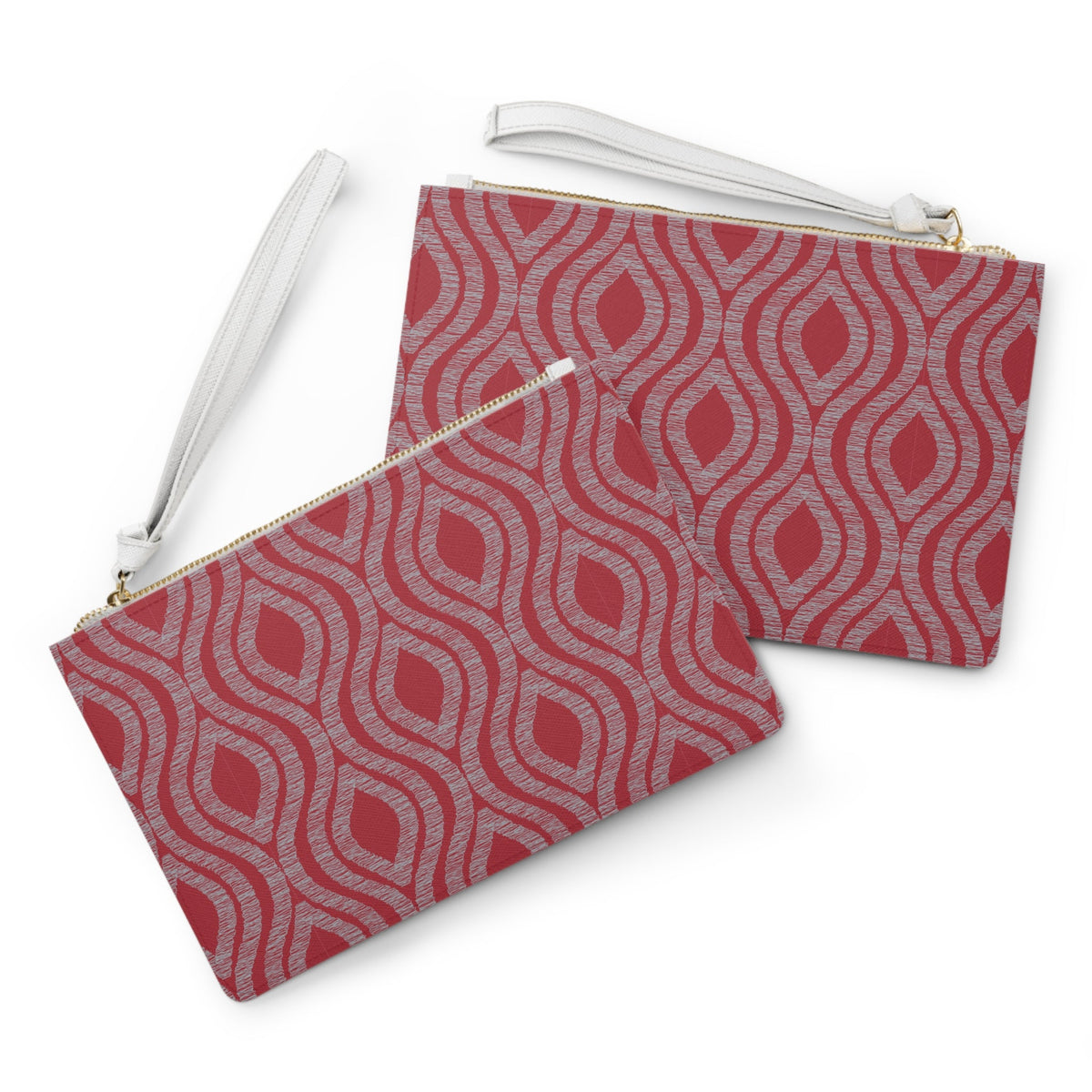 Clutch Bag | Red & Gray | Ogee