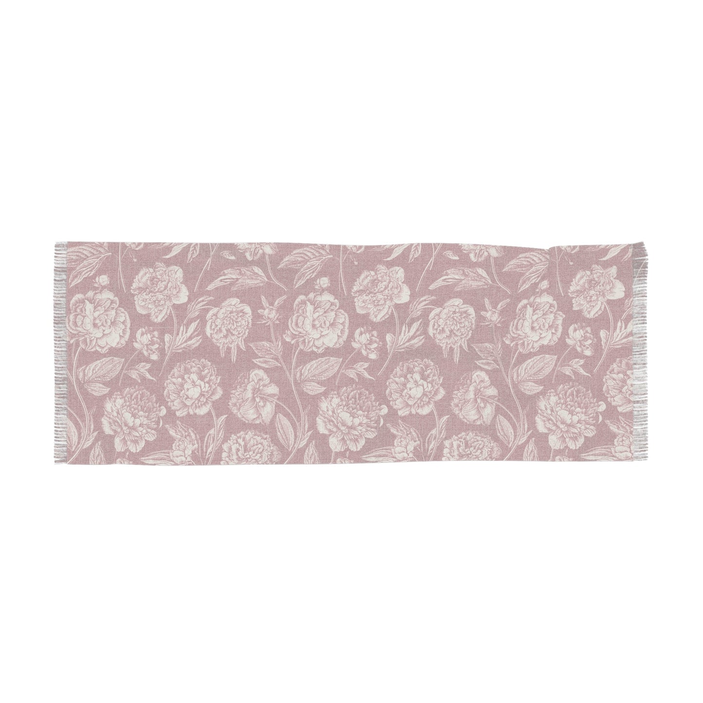 Scarf | Maroon & White | Peony