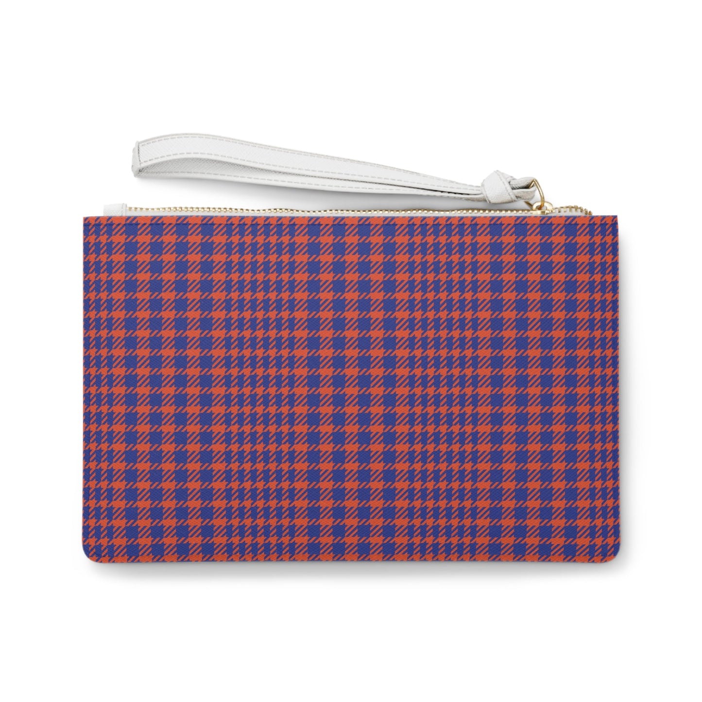 Clutch Bag | Bright Blue & Orange | Tweed