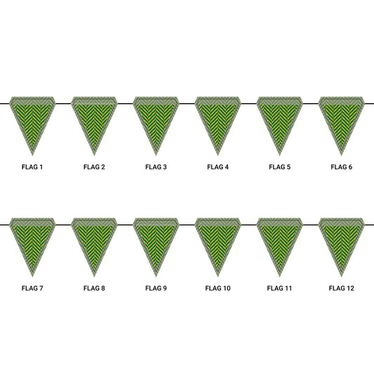Flag Garland | Eugene, Oregon | Herringbone