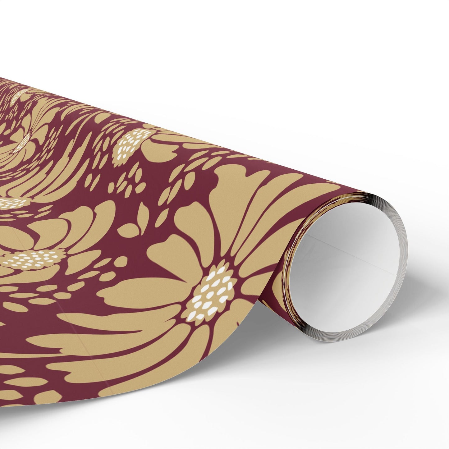 Gift Wrap | Maroon & Gold | Bellis