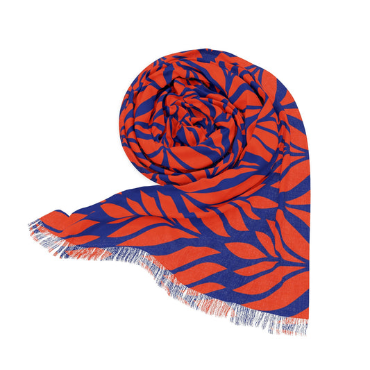 Scarf | Bright Blue & Orange | Palm