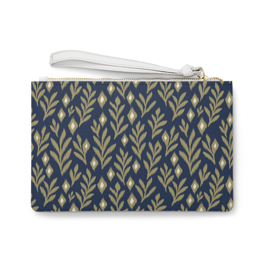 Clutch Bag | Gold & Blue | Laurel