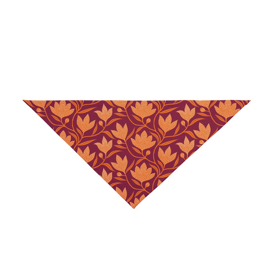 Pet Bandana | Maroon & Orange | Magnolia