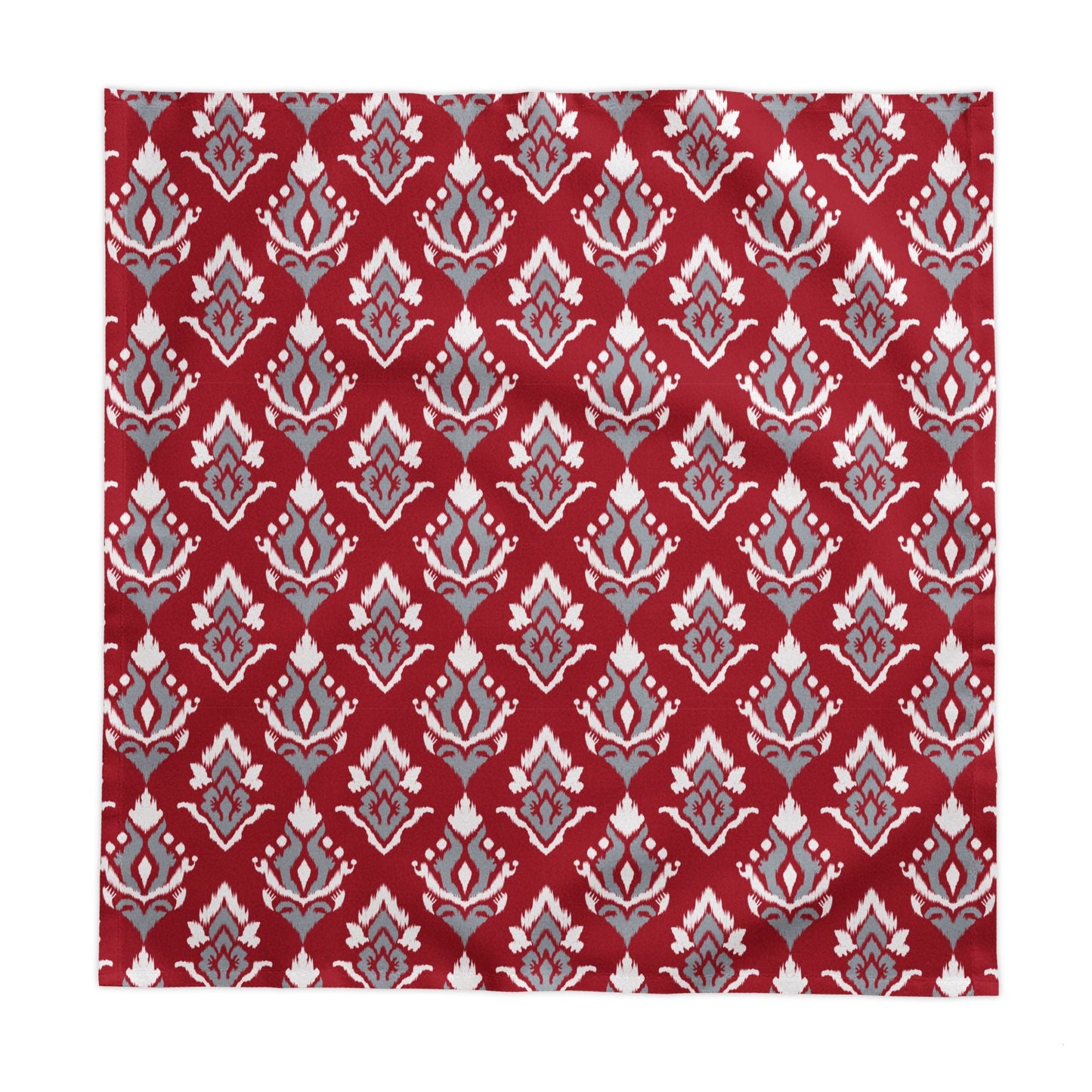 Tablecloth | Red & Gray | Ikat
