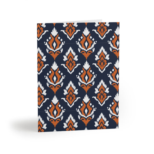 Notecards | Orange & Blue | Ikat