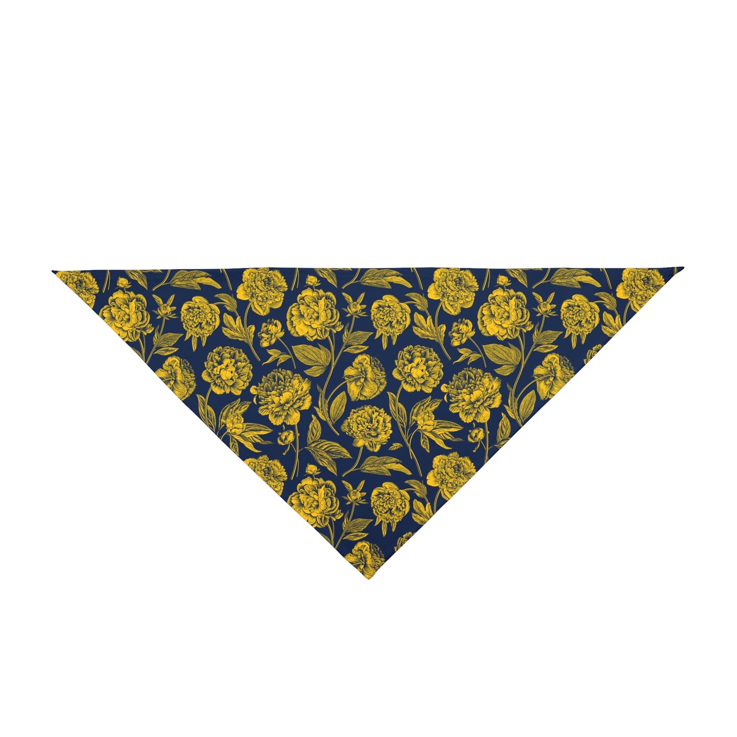 Pet Bandana | Yellow & Blue | Peony