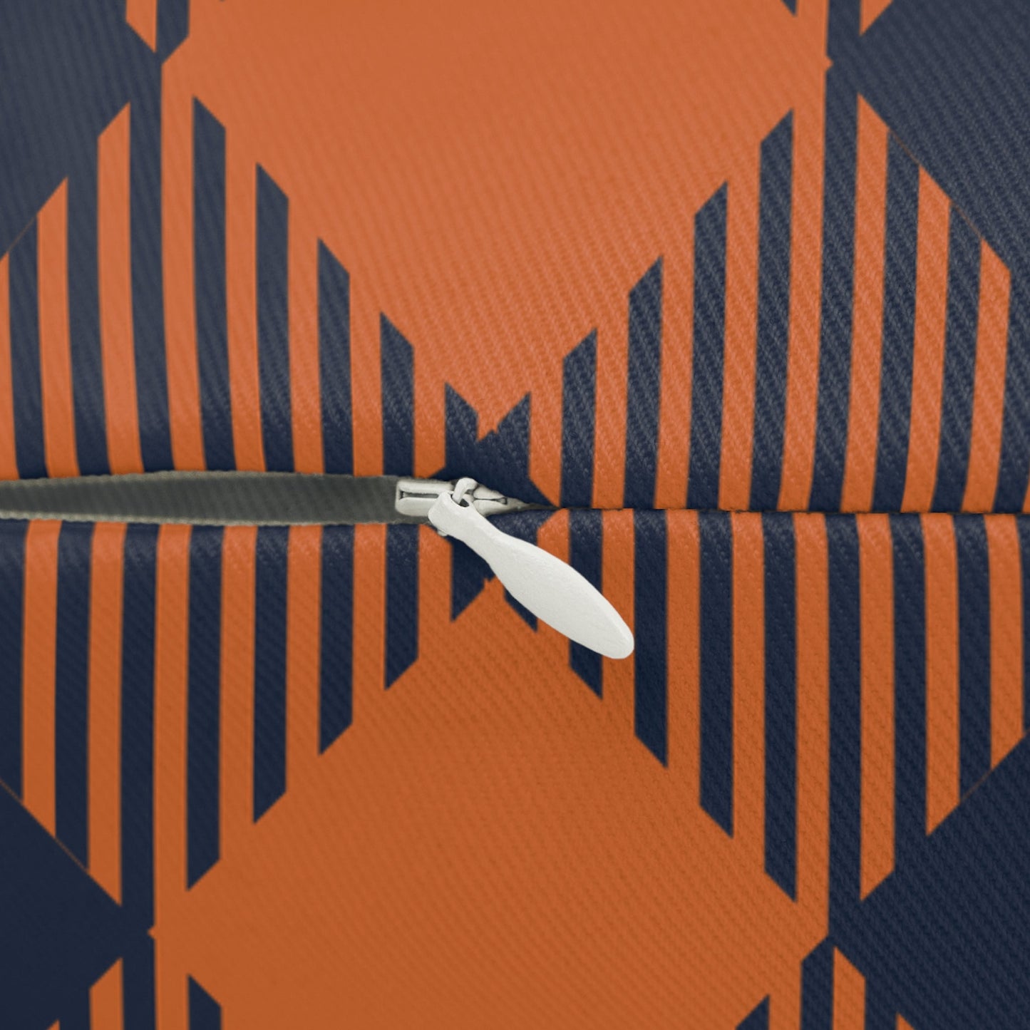 Pillow | Orange & Blue | Gingham
