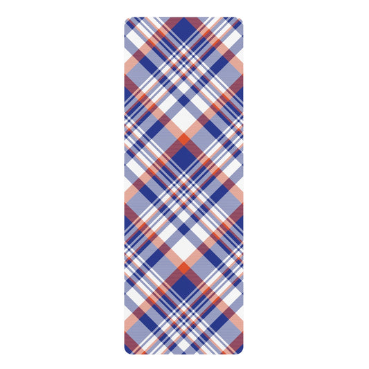 Yoga Mat | Bright Blue & Orange | Tartan