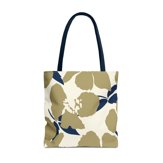 Tote Bag | Blue & Gold | Poppy