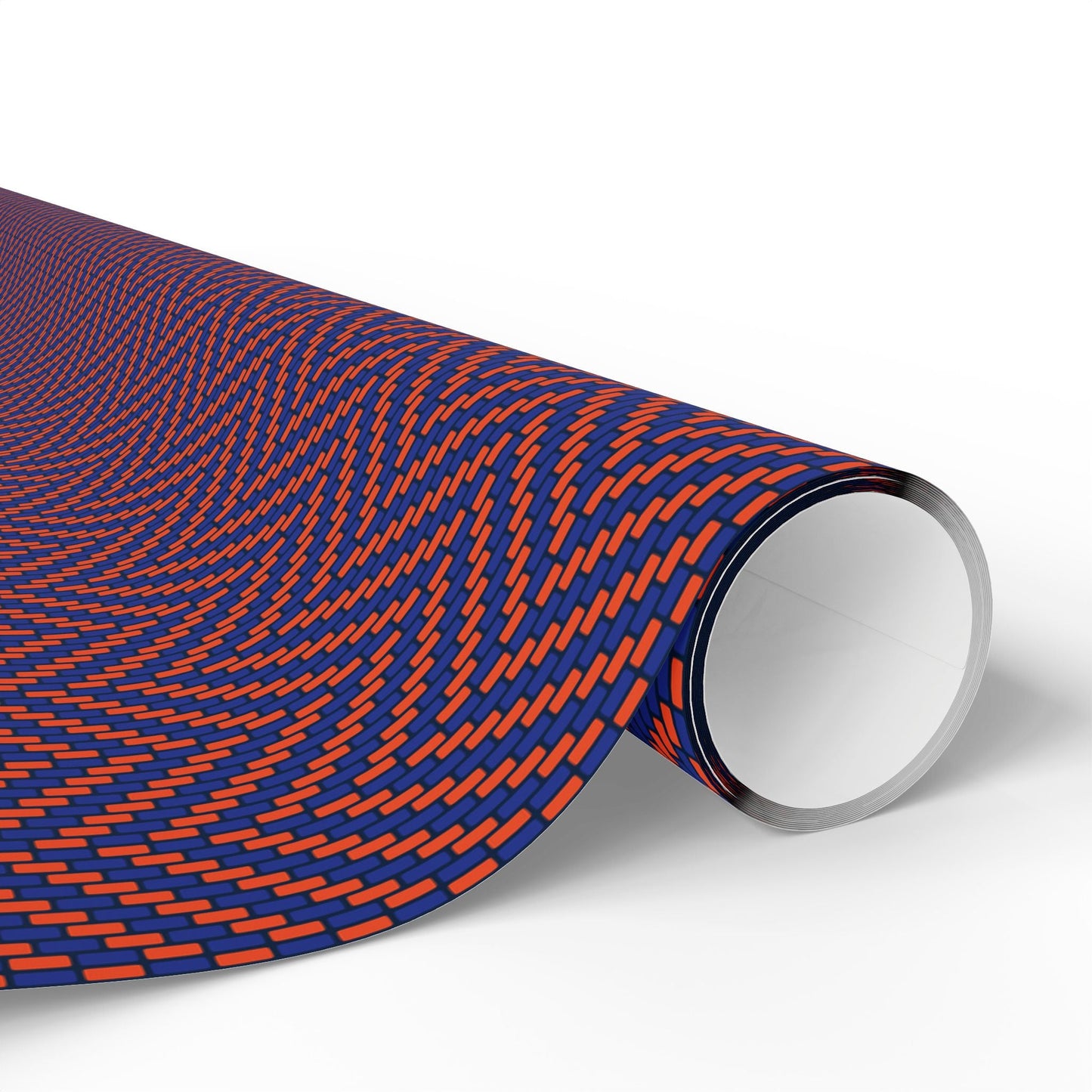 Gift Wrap | Bright Blue & Orange | Herringbone