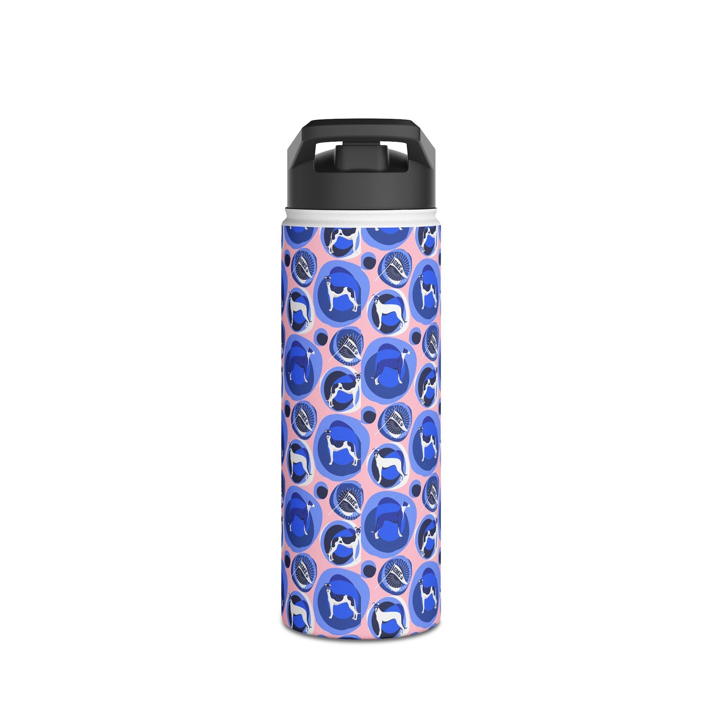 Insulated Water Bottle | Greyhounds | Pink Bubbles