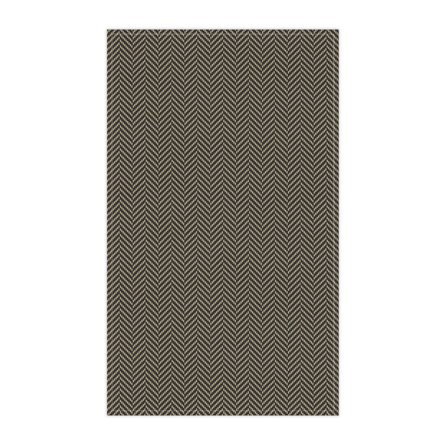 Tea Towels | Black & Gold | Herringbone