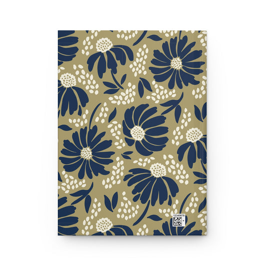 Hardcover Journal | Blue & Gold | Bellis