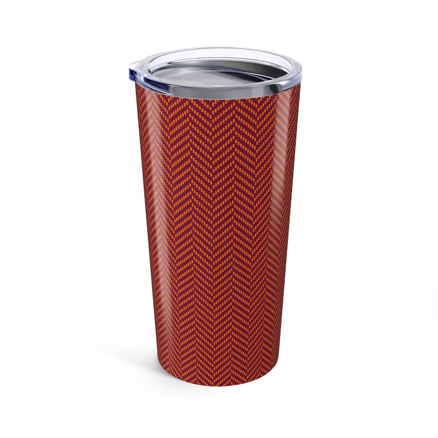Tumbler | Maroon & Orange | Herringbone