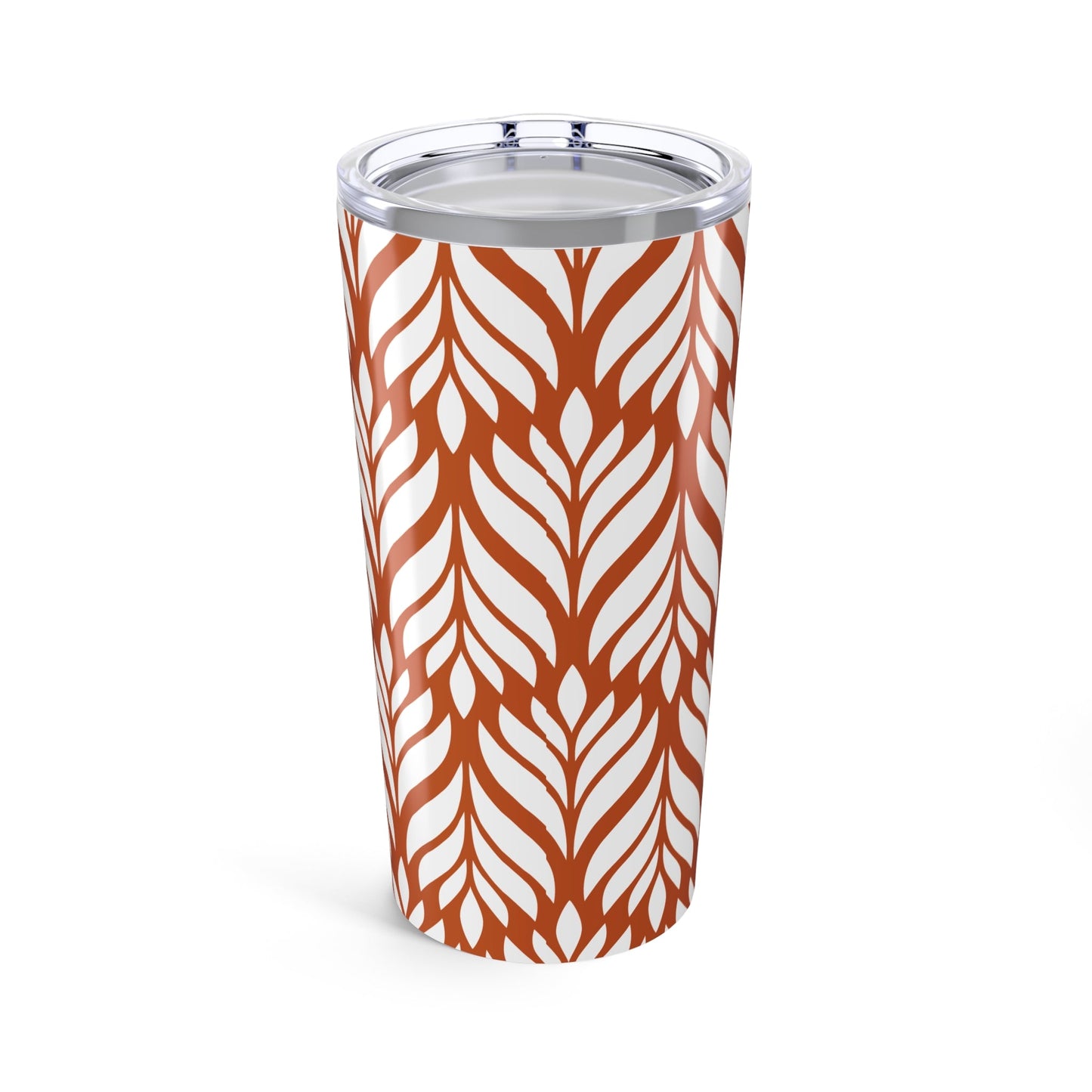 Tumbler | Dark Orange & White | Palm