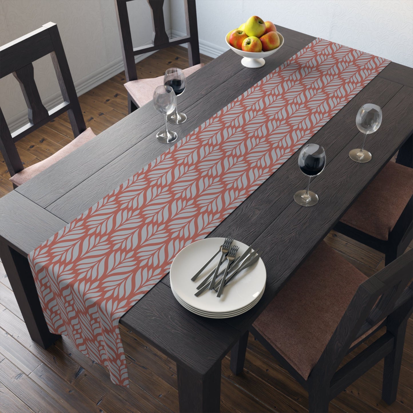 Table Runner | Red & Gray | Palm