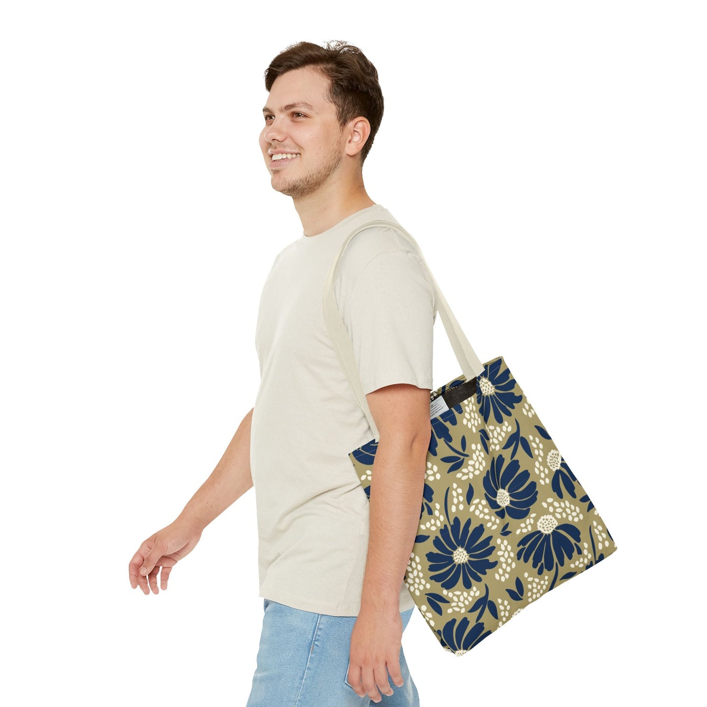Tote Bag | Blue & Gold | Bellis