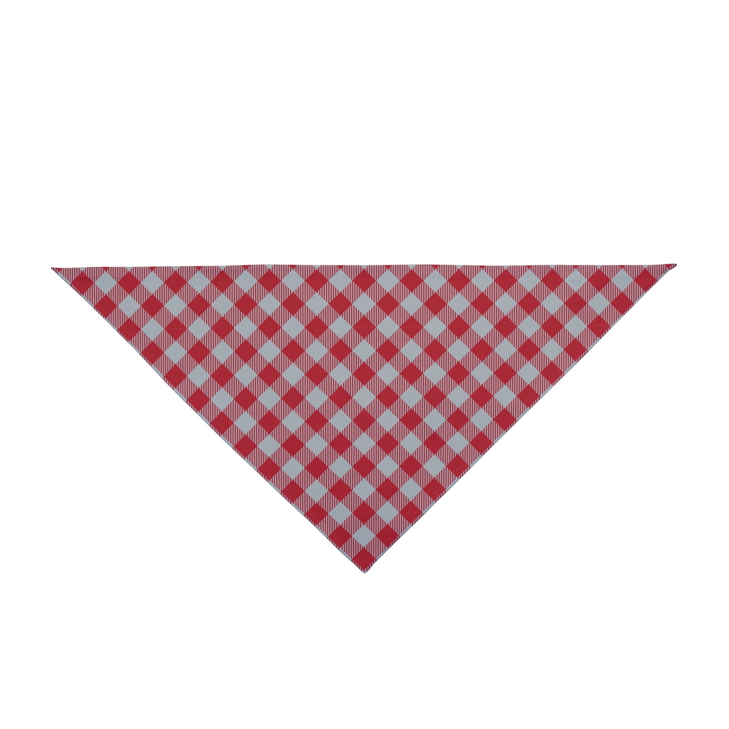 Pet Bandana | Red & Gray | Gingham