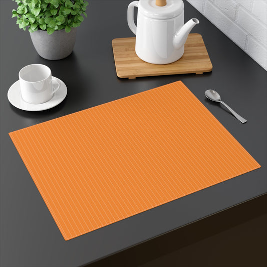 Placemat | Orange & White | Pinstripe