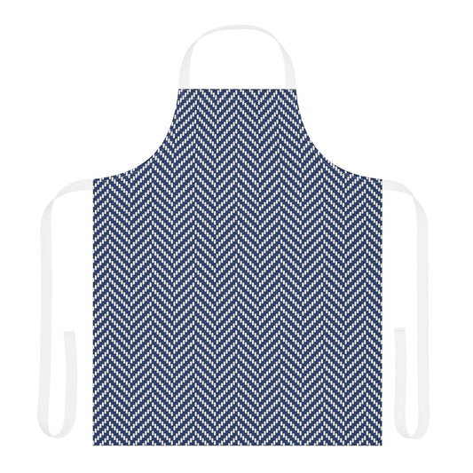 Apron | Navy & White | Herringbone