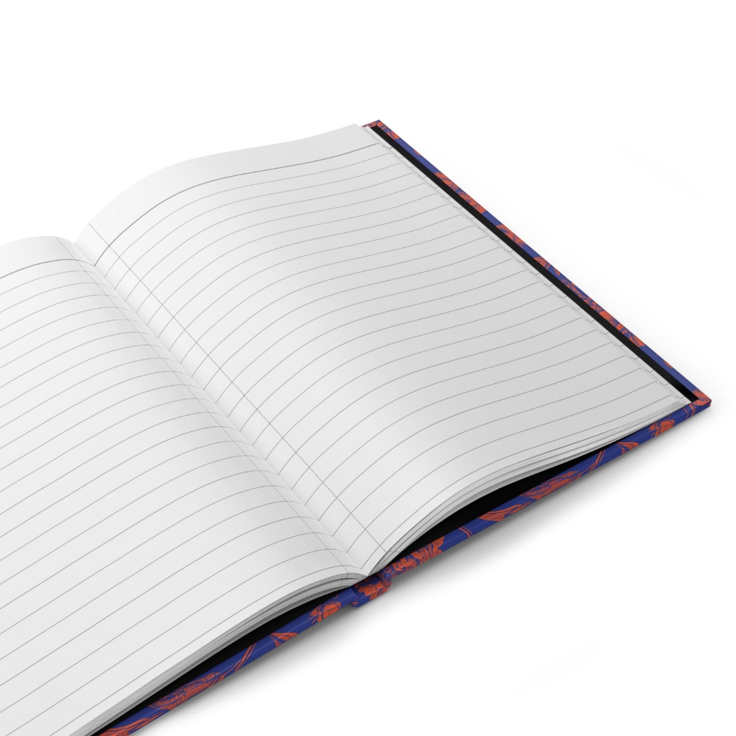 Hardcover Journal | Bright Blue & Orange | Peony