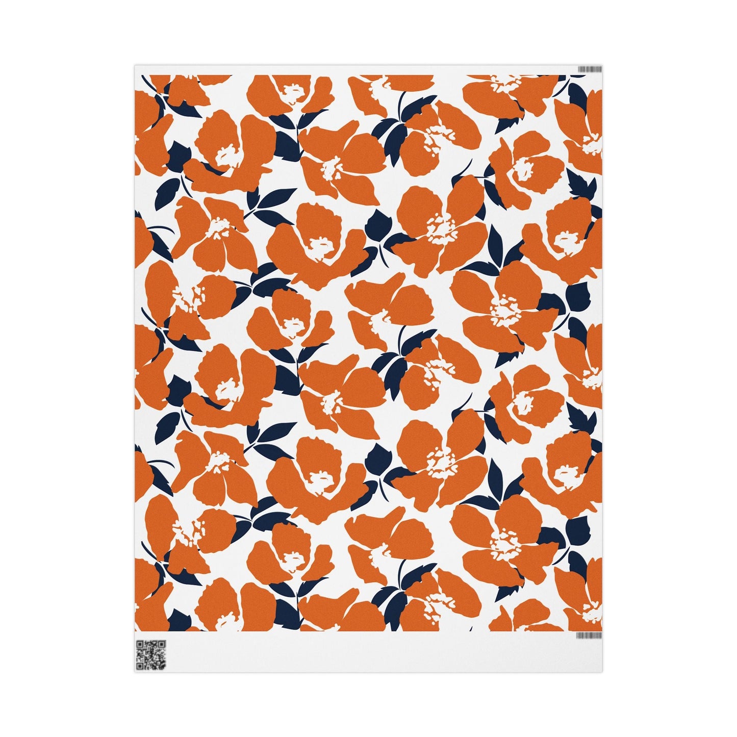 Gift Wrap | Orange & Blue | Poppy