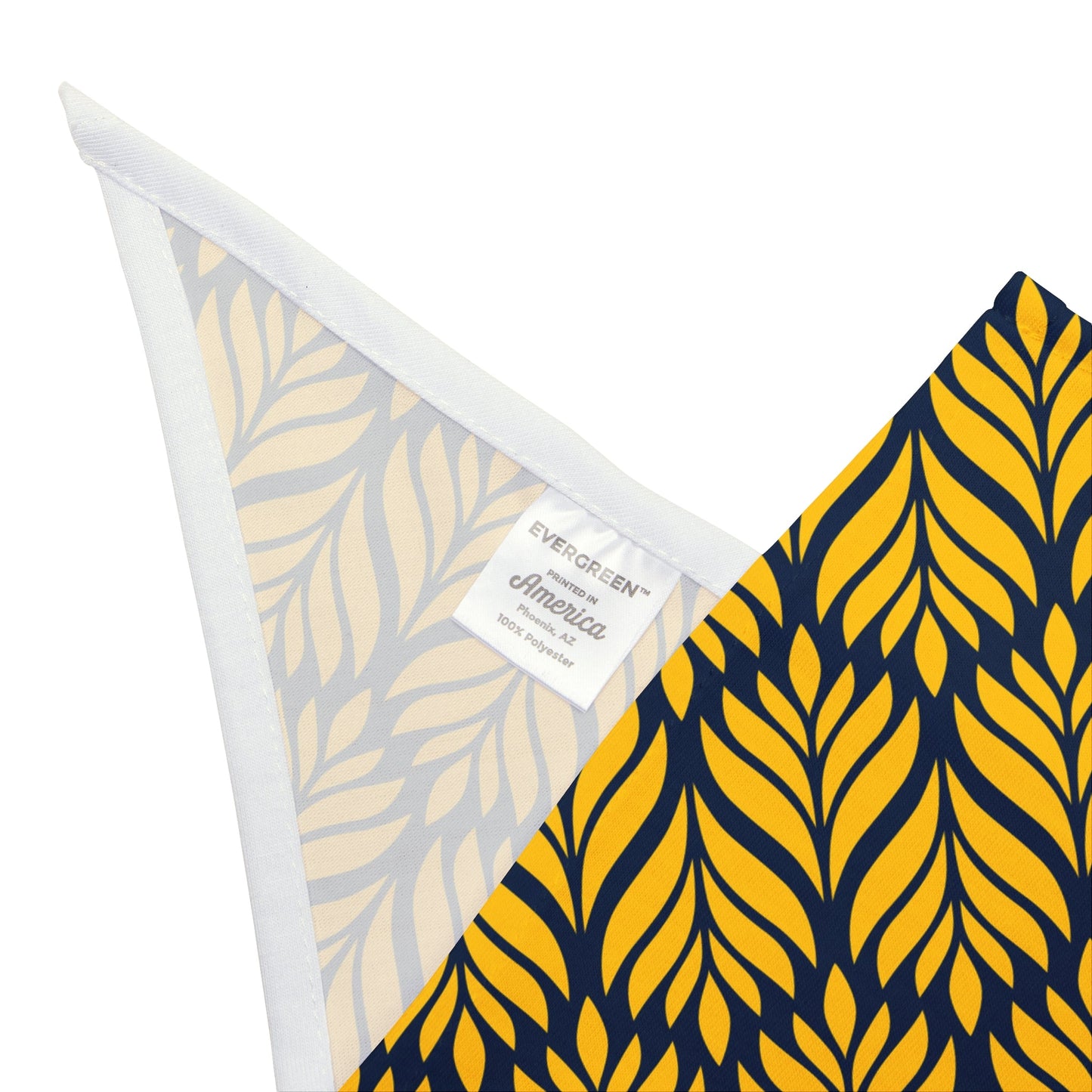 Pet Bandana | Yellow & Blue | Palm