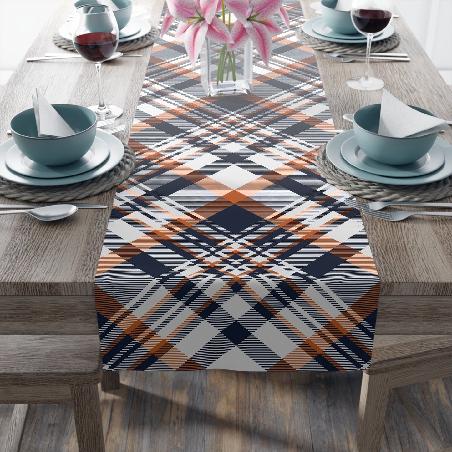 Table Runner | Auburn, Alabama | Tartan