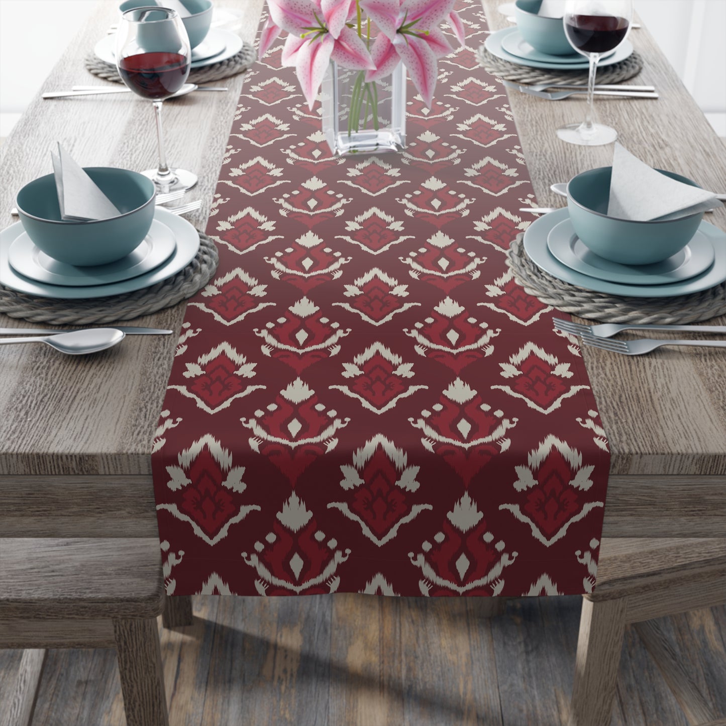 Table Runner | Tuscaloosa, Alabama | Ikat
