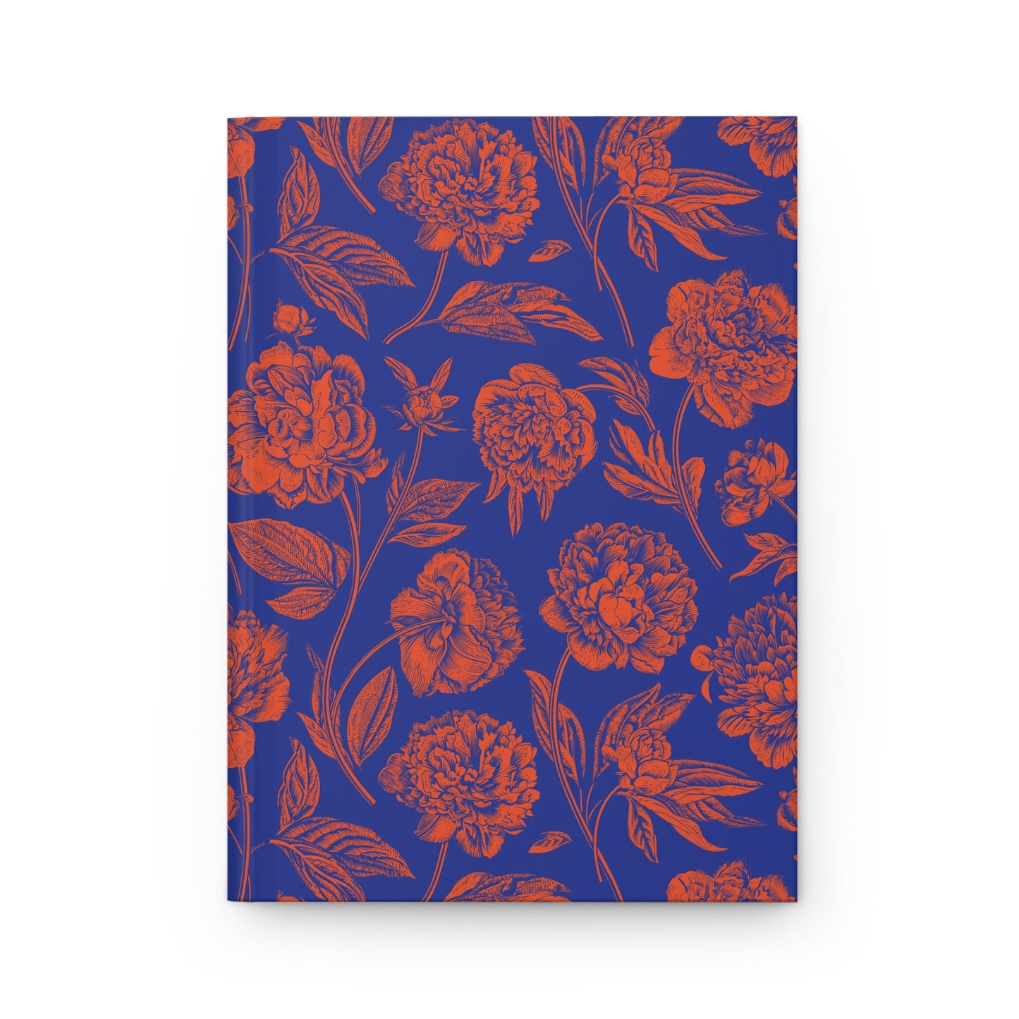 Hardcover Journal | Bright Blue & Orange | Peony