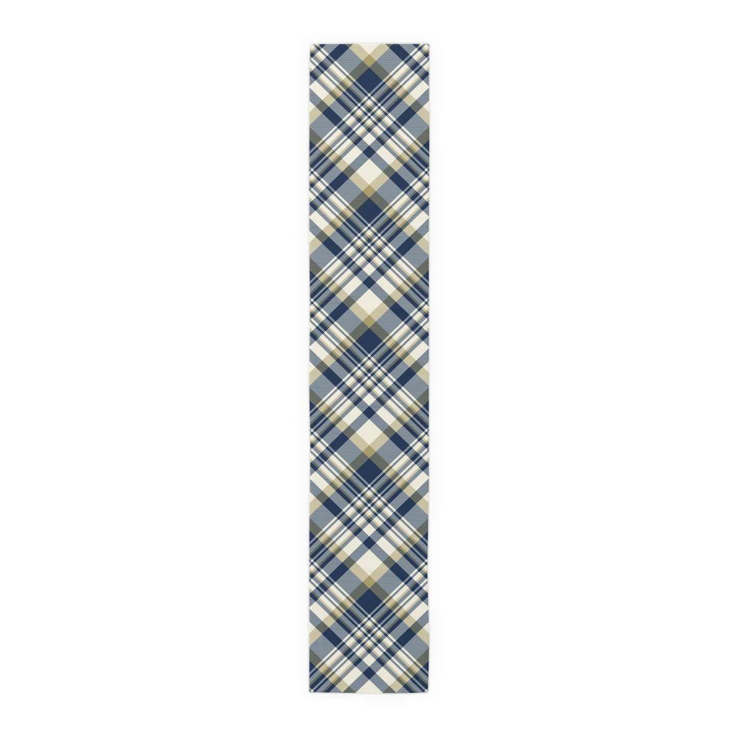 Table Runner | Blue & Gold | Tartan